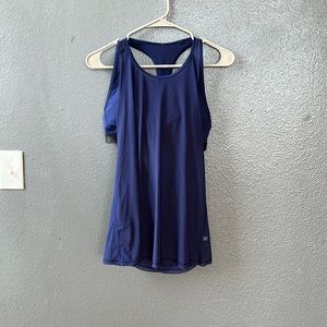 Lululemon top with open back. Uncertain on size, either small or medium